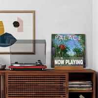 Suport pentru viniluri Ammonite Now Playing, din lemn și acril, cu iluminare LED - alb cald 5