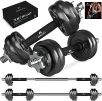 Amonax 15-30 kg állítható súlyzó szett, 2 db vasból készült súlyzó edzéshez 1