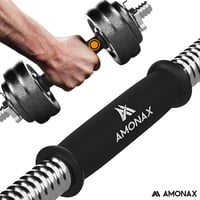 Amonax 15-30 kg állítható súlyzó szett, 2 db vasból készült súlyzó edzéshez 5