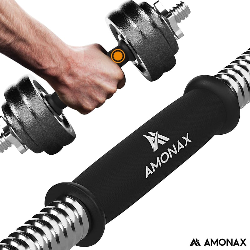 Amonax 15-30 kg állítható súlyzó szett, 2 db vasból készült súlyzó edzéshez