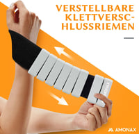 Amonax Boka- és Csuklósúly Szett - 2x0,5 kg Szürke Fitnesz Súlyok Edzéshez, Jógához, Pilateshez - Állítható Erősítő Súlyzó Nőknek és Férfiak 4