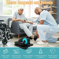 Amonax Elektromos Mini Elliptikus Tréner Ülő Pedálozó Gép Időseknek 7