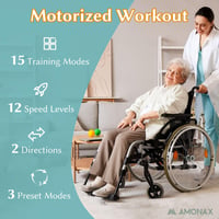 Amonax Elektromos Mini Elliptikus Tréner Ülő Pedálozó Gép Időseknek 6