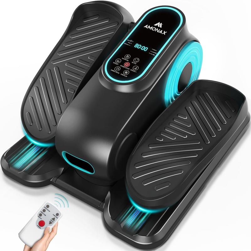 Amonax Elektromos Mini Elliptikus Tréner Ülő Pedálozó Gép Időseknek