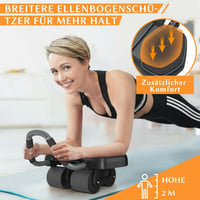 Amonax Hasizom Roller Kerékkel, Párnázott Térdrögzítővel, Férfiaknak és Nőknek 3