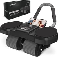 Amonax Hasizom Roller Kerékkel, Párnázott Térdrögzítővel, Férfiaknak és Nőknek 1