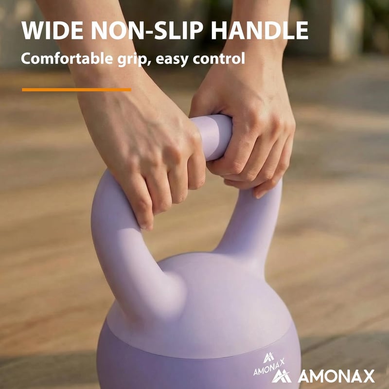 Amonax Kettlebell szett 4-10 kg, neoprén bevonatú, csúszásmentes fogantyú