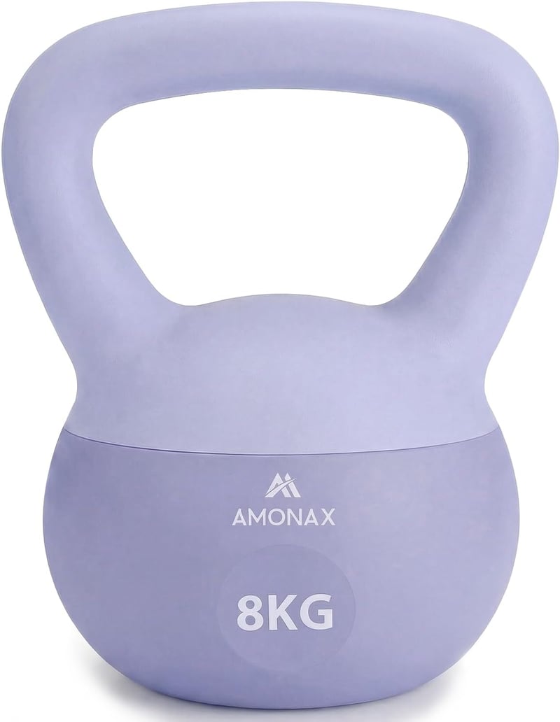 Amonax Kettlebell szett 4-10 kg, neoprén bevonatú, csúszásmentes fogantyú