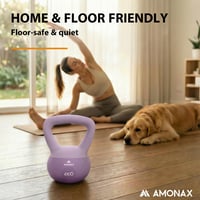 Amonax Kettlebell szett 4-10 kg, neoprén bevonatú, csúszásmentes fogantyú 4