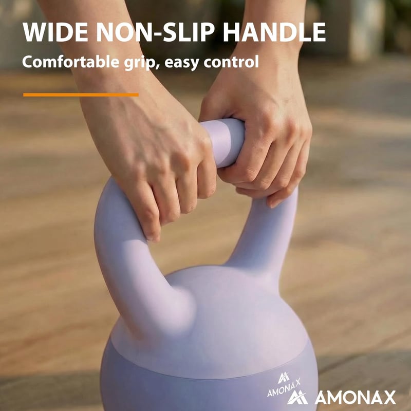 Amonax Kettlebell szett 4-10 kg, neoprén bevonatú, csúszásmentes fogantyú