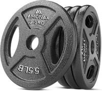 Amonax öntöttvas súlylemez készlet 2,5-25 kg olimpiai súlyzóhoz 1