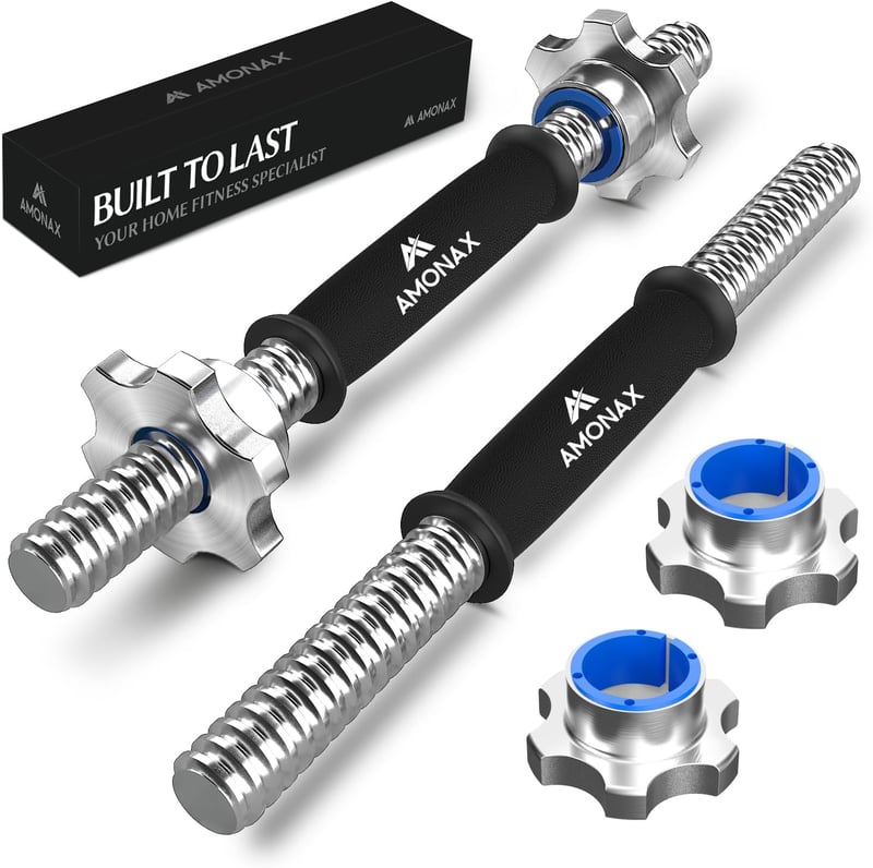 Amonax Öntöttvas Súlytárcsa Szett 2,5-10 kg - 25 mm és 50 mm Olimpiai Súlyzórúdhoz - Edzőtermi Súlyemelő Tárcsák Otthoni Edzéshez