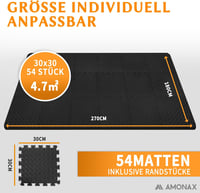 Amonax Puzzle Szivacs Padlóvédő Fitness Tornaszőnyeg Otthoni Edzéshez 4