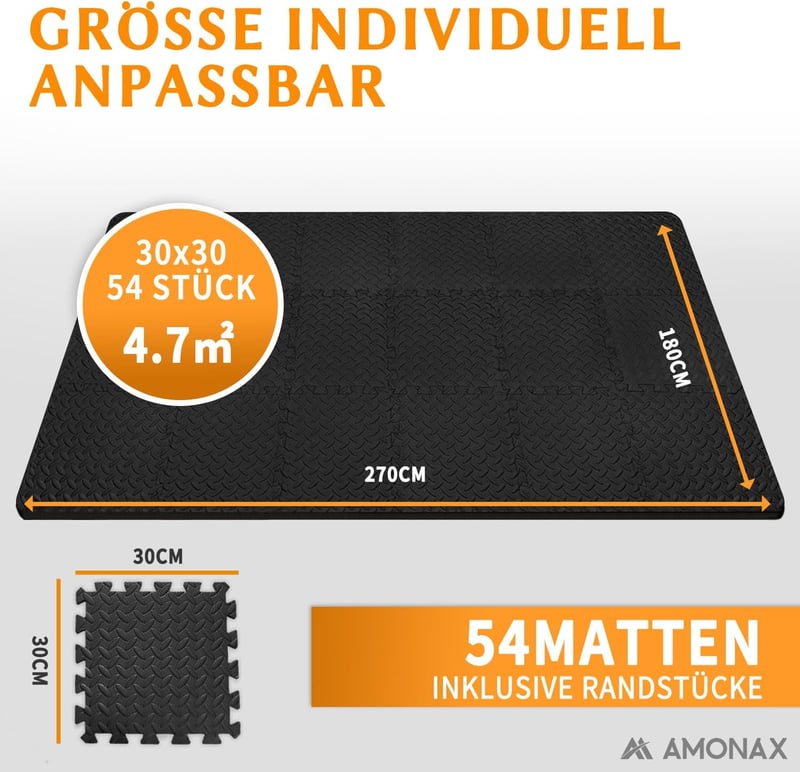 Amonax Puzzle Szivacs Padlóvédő Fitness Tornaszőnyeg Otthoni Edzéshez