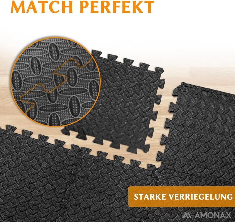 Amonax Puzzle Szivacs Padlóvédő Fitness Tornaszőnyeg Otthoni Edzéshez