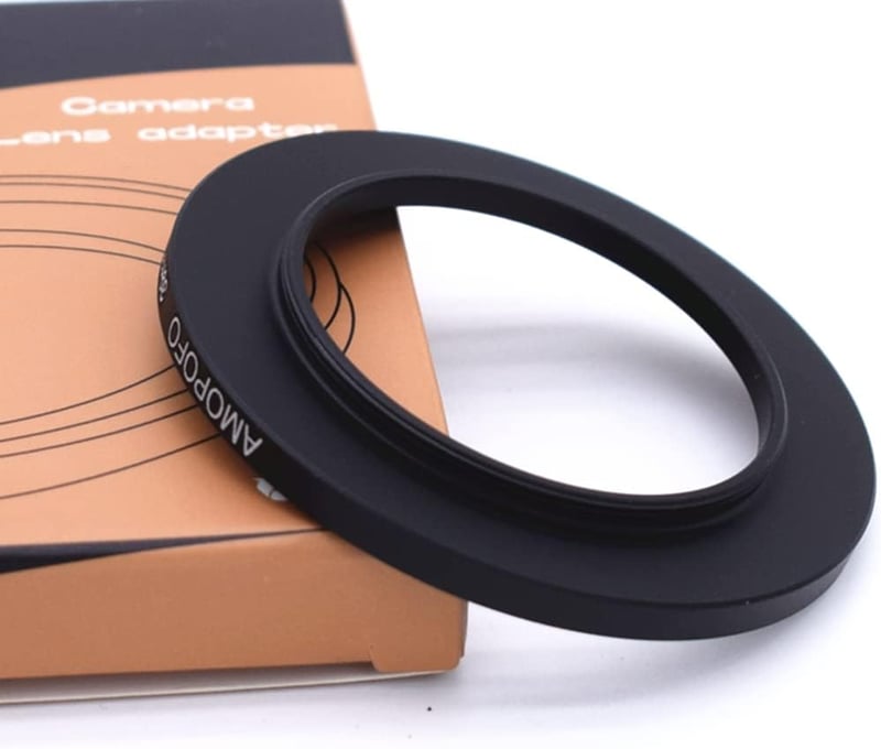 AMOPOFO 30mm-52mm Lencsekonverter Adapter CNC Fém Kamera Szűrőgyűrű