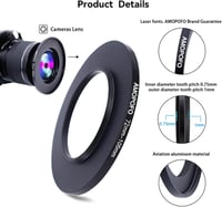 AMOPOFO 72mm-105mm Lencseátalakító Adapter CNC Fém Szűrőgyűrű 3