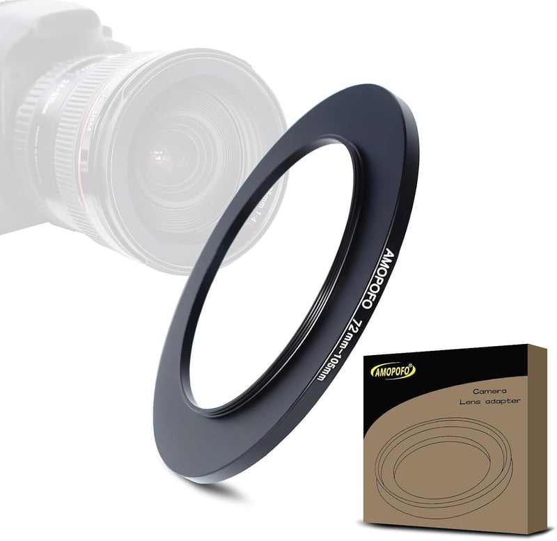 AMOPOFO 72mm-105mm Lencseátalakító Adapter CNC Fém Szűrőgyűrű