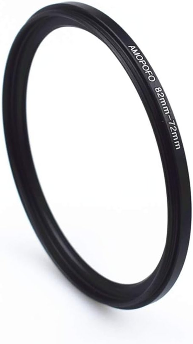 AMOPOFO 82mm-72mm Lencseadapter CNC Fém Szűrőgyűrű Kamerához