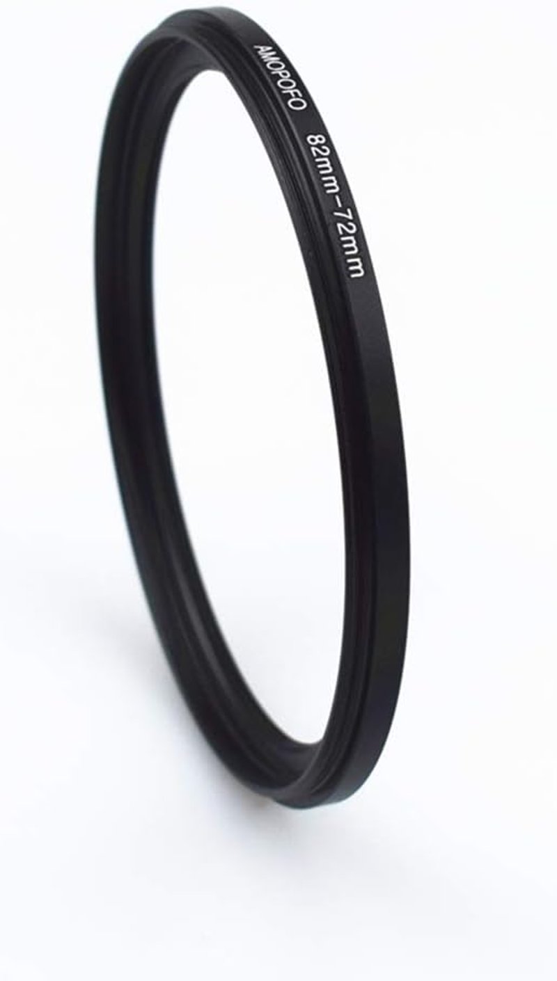 AMOPOFO 82mm-72mm Lencseadapter CNC Fém Szűrőgyűrű Kamerához