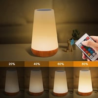 Amouhom LED éjjeli asztali lámpa, érintésvezérlés, RGB + meleg fehér 3