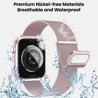 AMSKY kettős mágneses rozsdamentes acél szíj Apple Watch-hoz, 38-49 mm - 2 db 3