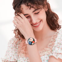 AMSKY 3 ks silikónový remienok s kvetinovým vzorom pre Samsung Galaxy Watch 7/6/5/4 40 mm 44 mm, Watch 6/4 Classic 43 mm 47 mm 42 mm 46 mm, 5 Pro 45 mm, 3 41 mm, FE 4 7