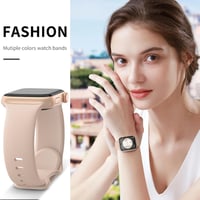 AMSKY 6 Darabos Szilikon Sport Szíj Csomag Apple Watch-hoz 38-49mm Kompatibilis iWatch Karkötő Férfi Női Puha Pántok 5