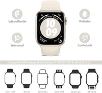 AMSKY 6 Darabos Szilikon Sport Szíj Csomag Apple Watch-hoz 38-49mm Kompatibilis iWatch Karkötő Férfi Női Puha Pántok 2