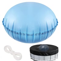 AMSNINK Pernă de iarnă pentru piscină 120 cm – Pernă de aer gonflabilă pentru prelată de iarnă, pernă rotundă antigel pentru piscine supraterane și jacuzzi 1
