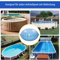 AMSNINK Pernă de iarnă pentru piscină 120 cm – Pernă de aer gonflabilă pentru prelată de iarnă, pernă rotundă antigel pentru piscine supraterane și jacuzzi 6
