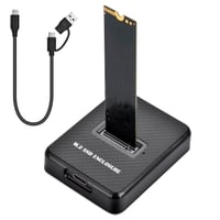 Amtake dokovacia stanica pre M.2 NVMe a SATA SSD, 10Gbps USB 3.1 Gen2 adaptér, M-Key B+M Key, 2230 2242 2260 2280 box na SSD 1