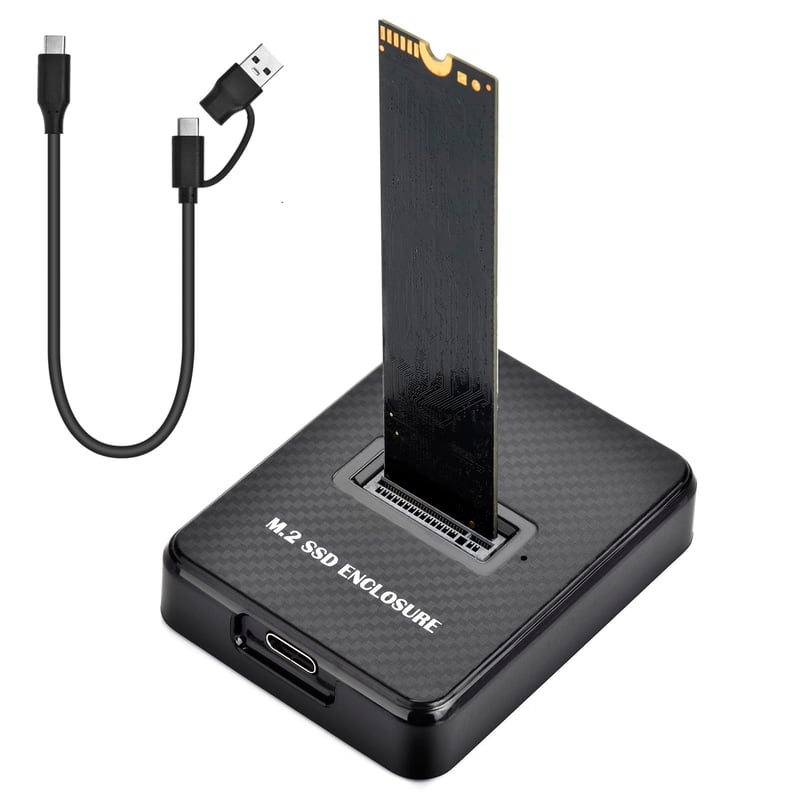 Amtake dokovacia stanica pre M.2 NVMe a SATA SSD, 10Gbps USB 3.1 Gen2 adaptér, M-Key B+M Key, 2230 2242 2260 2280 box na SSD