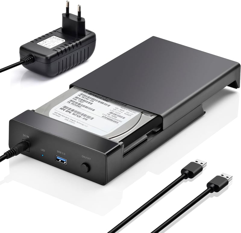 Amtake USB 3.0 SATA HDD dokkolóállomás 2,5 és 3,5 hüvelykes HDD/SSD-hez, 5 Gbps, UASP