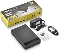 Amtake USB 3.0 SATA HDD dokkolóállomás 2,5 és 3,5 hüvelykes HDD/SSD-hez, 5 Gbps, UASP 7