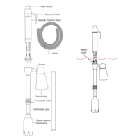 Amtra Wave Handy Akkumulátoros Akvárium Porszívó Tisztító Készlet - Vízcsere Szifon, Cserélhető Szűrőzsák, Teknőstartályhoz is 5