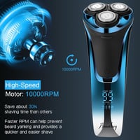 Amurhey Elektromos Borotva 3 Fej + Trimmer, 99 Perc Üzemidő, Száraz/Vizes 4