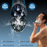 Amurhey Elektromos Borotva 3 Fej + Trimmer, 99 Perc Üzemidő, Száraz/Vizes 7