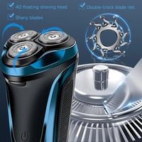 Amurhey Elektromos Borotva 3 Fej + Trimmer, 99 Perc Üzemidő, Száraz/Vizes 5