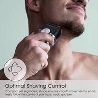 Mini aparat de ras electric pentru bărbați Amurhey cu etui de călătorie, rezistent la apă IPX7, pentru bărbierit umed și uscat, cu cap de ras cu sită și trimmer pentru fire lungi 4