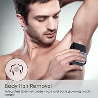 Mini aparat de ras electric pentru bărbați Amurhey cu etui de călătorie, rezistent la apă IPX7, pentru bărbierit umed și uscat, cu cap de ras cu sită și trimmer pentru fire lungi 9
