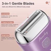 Aparat de Ras Intim Electric Mini Amurhey pentru Femei – 70 de Minute de Autonomie, Rezistent la Apă IPX7, Aparat de Ras pentru Doamne 2
