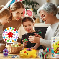 Amycute Tojásfestő Gép Forgóval, DIY Húsvéti Tojás Dekoráló Készlet, Kreatív Húsvéti Díszítés és Ajándék 5