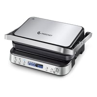 AMZCHEF 4 v 1 kontaktný gril, vaflovač a sendvičovač 2000 W, nepriľnavé platne 1