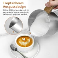 AMZCHEF 8 v 1 automatický napeňovač mlieka 550 W, 600 ml, multifunkčný elektrický napeňovač mlieka na teplú a studenú penu, horúce mlieko, detskú výživu 6