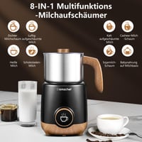 AMZCHEF 8 v 1 automatický napeňovač mlieka 550 W, 600 ml, multifunkčný elektrický napeňovač mlieka na teplú a studenú penu, horúce mlieko, detskú výživu 3
