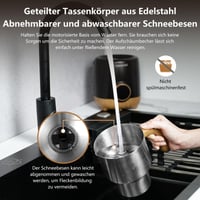 AMZCHEF 8 v 1 automatický napeňovač mlieka 550 W, 600 ml, multifunkčný elektrický napeňovač mlieka na teplú a studenú penu, horúce mlieko, detskú výživu 9