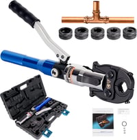 AMZCNC Hidraulikus Préselt Fogó V-Kontúr 12-22-28mm Forgófejes Csőprés Szerszám 1