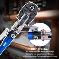 AMZCNC Hidraulikus Préselt Fogó V-Kontúr 12-22-28mm Forgófejes Csőprés Szerszám 5