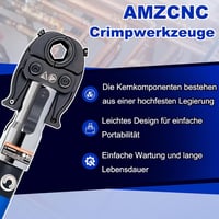 AMZCNC Hidraulikus Préselt Fogó V-Kontúr 12-22-28mm Forgófejes Csőprés Szerszám 4